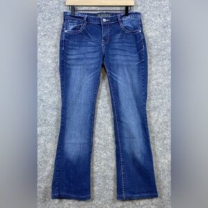 SMO Sand Mountain Outfitters Jeans Women’s 11 Blue Embellished Straight Low Rise